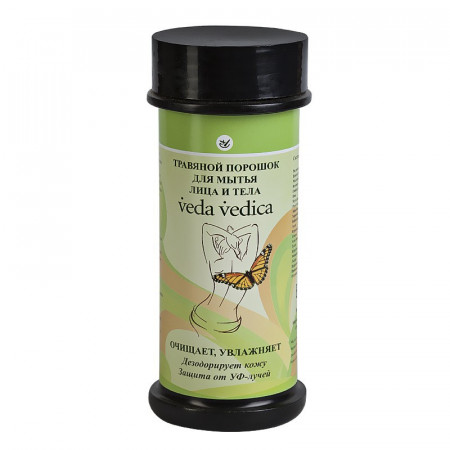 Veda Vedica. Травяной порошок для мытья лица и тела 70 г