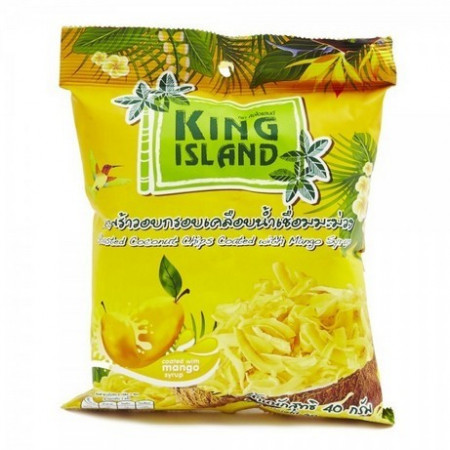 KING ISLAND. Кокосовые чипсы с манго, 40 г