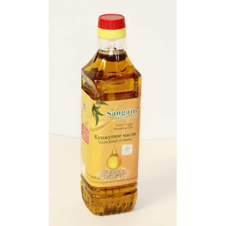 Sangam Herbals. Кунжутное масло (холодный отжим), 500 мл