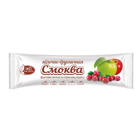 Фруктовая Энергия. Пастила "Смоква" яблочно-брусничная, 30 г