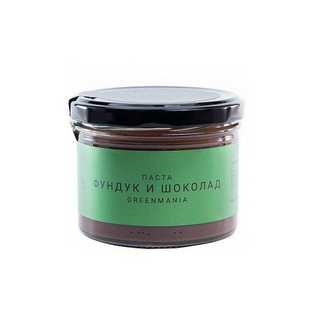 GREENMANIA. Паста Фундук и Шоколад, 200 г