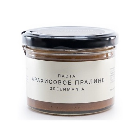 GREENMANIA. Паста Арахисовое пралине, 200 г