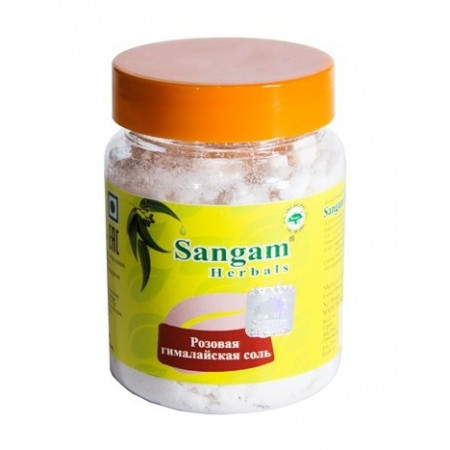 Sangam Herbals. Соль розовая гималайская, 120 г
