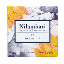 Nilambari. Шоколад горький 70% (без сахара), 65 г