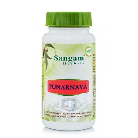 Sangam Herbals. Пунарнава (таблетки), 700 мг (60 таб)