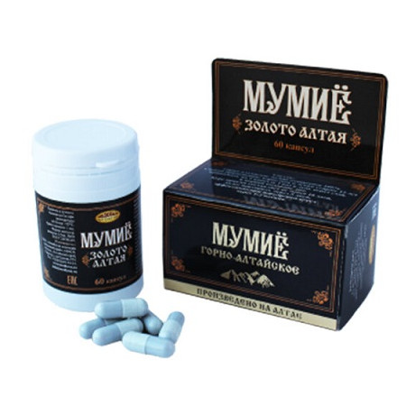 Медовый край. Мумие горно-алтайское (капсулы), 60 шт
