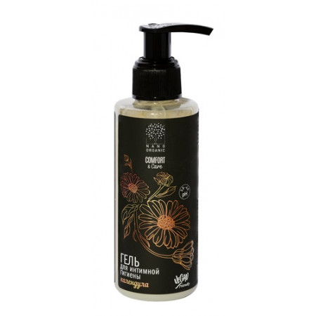 Nano organic. Гель для интимной гигиены с фито-антимикотиками "Календула" Comfort and Care, 150 мл