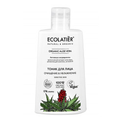 Ecolatier. Тоник для лица "Очищение и увлажнение" Organic Aloe Vera, 250 мл
