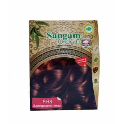 Sangam Herbals. Краска для волос Благородная медь FH3, 50 г.