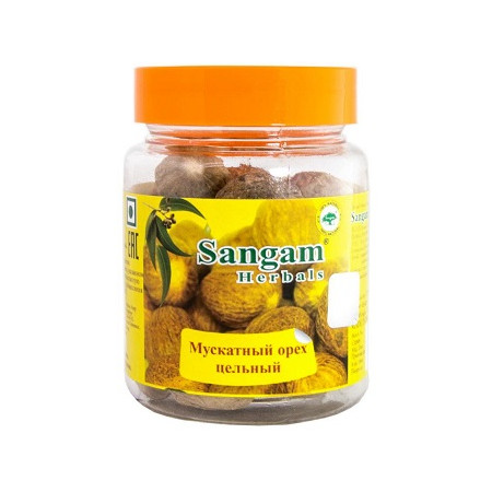 Sangam Herbals. Мускатный орех, цельный, 50 г
