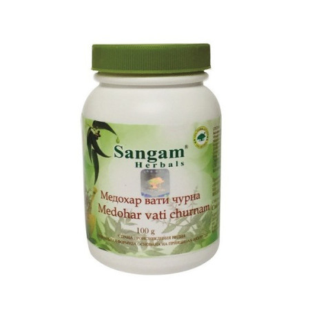 Sangam Herbals. Медохар вати Чурна, 100 г