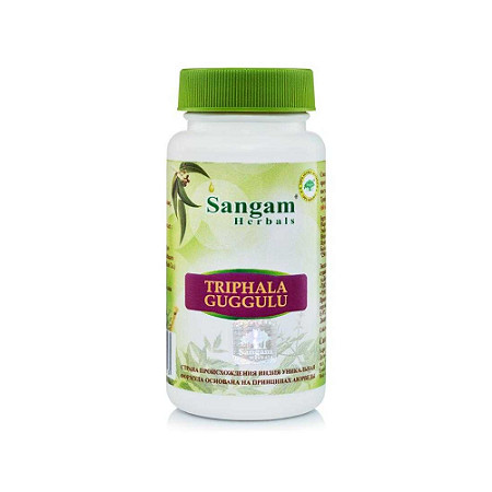 Sangam Herbals. Трифала Гуггул (таблетки, 850 мг), 60 шт
