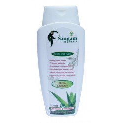 Sangam Herbals. Шампунь для волос Алоэ (Ниим и Тулси), 200 мл