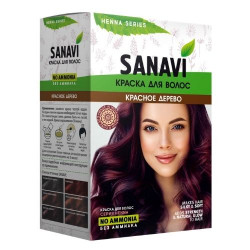 Sanavi. Краска для волос "Красное дерево", 75 г