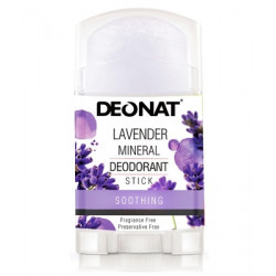 Deonat. Дезодорант-кристалл калиевый с лавандой, стик, плоский, twist-up, 100 г