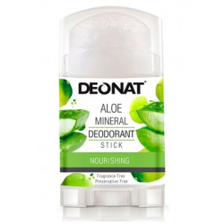 Deonat. Минеральный дезодорант Кристалл вывинчивающийся (twist-up), Алое, 100 г