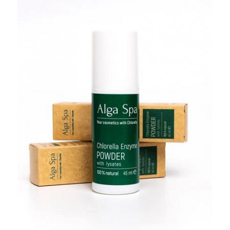 Alga Spa. Энзимная пудра с лизатами на основе живой суспензии микроводоросли хлореллы, 45 г