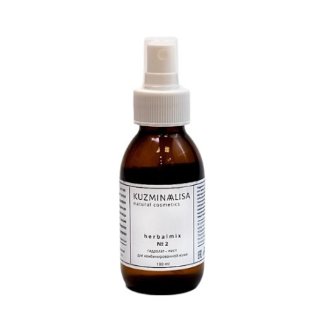 KUZMINAALISA. Herbalmix № 2, гидролат - мист для комбинированной и жирной кожи, 100 мл