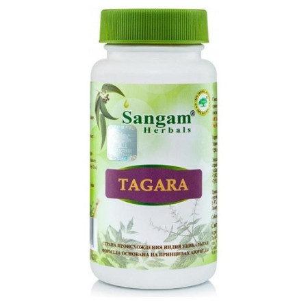 Sangam Herbals. Тагара (таблетки, 750 мг), 60 шт