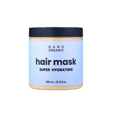 Nano Organic Увлажняющая маска для склонных к сухости, ослабленных волос "Super Hydrating", 250 мл