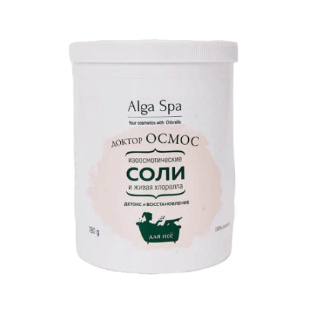 Alga Spa. Доктор ОСМОС. Изоосмотические соли и живая хлорелла, 1000 г