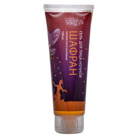 Aasha Herbals. Алоэ гель для лица "Шафран", 100 мл