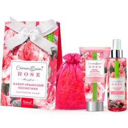 Мануфактура Дом Природы. Набор "Вдохновение розой" (Гидролат+крем для рук+соль для ванн).