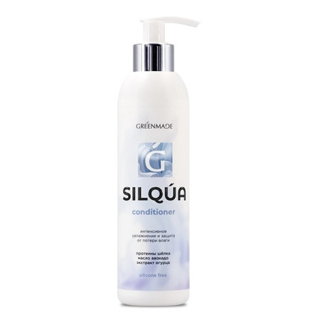 GREENMADE. Кондиционер SILQUA. Интенсивное увлажнение и защита от потери влаги, 200 мл