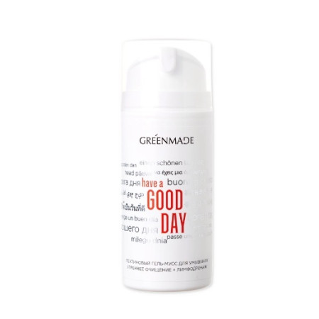 GREENMADE. Гель-мусс пектиновый для умывания HAVE A GOOD DAY, 100 мл 