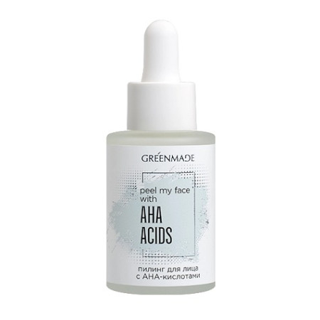 GREENMADE. Пилинг для лица с AHA-кислотами Peel my face with AHA Acids, 30 мл 