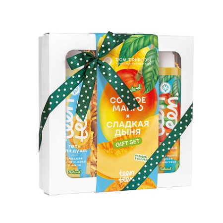 Мануфактура Дом Природы. Подарочный набор косметики TEEN TEEN для тела Сочное манго и Сладкая дыня TEEN, 700 г