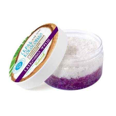 Мануфактура Дом Природы. Скраб кокосовый для тела Ежевичный фреш, 280 г