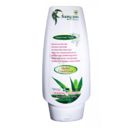 Sangam Herbals. Кондиционер для волос травяной "Ниим и Тулси", 200 мл