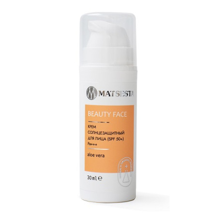 Matsesta. BEAUTY FACE. Крем солнцезащитный для лица (SPF 50+) Pa+++ 30 мл
