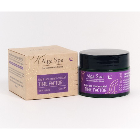 Alga Spa. Ночной крем-коктейль для лица лифтинг, 50 мл