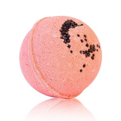 TM ChocoLatte. Гейзер (макси-шар) КЛУБНИЧНЫЙ СОБЛАЗН для ванн, с морской солью и маслами, диаметр 9 см, 280 г