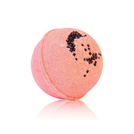 TM ChocoLatte. Гейзер (макси-шар) КЛУБНИЧНЫЙ СОБЛАЗН для ванн, с морской солью и маслами, диаметр 9 см, 280 г 