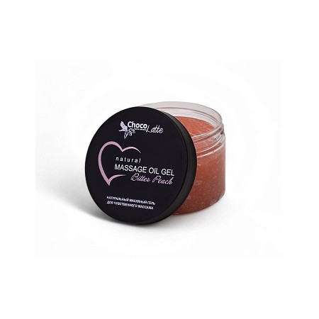 TM ChocoLatte. Масляный гель BITTER PEACH для чувственного массажа, 150 мл
