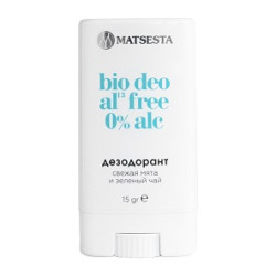 Matsesta. BIO DEO Дезодорант-стик свежая мята и зеленый чай, 15 г