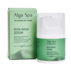 Alga Spa. Высококонцентрированная детокс-сыворотка для жирной и проблемной кожи. 30 мл