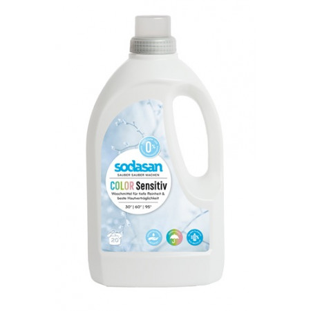 SODASAN. Жидкое средство для стирки детских изделий из цветных тканей и для чувствительной кожи 1,5 л